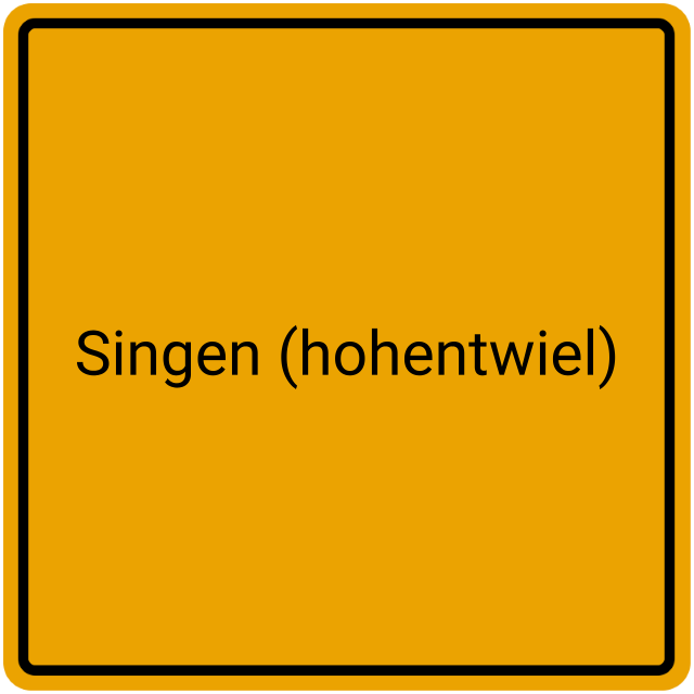 Meldebestätigung Singen (Hohentwiel)